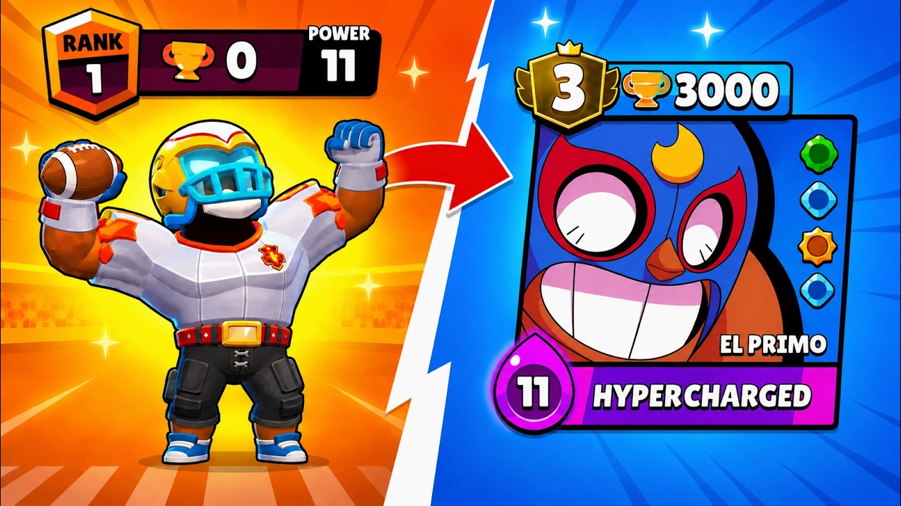 PRIMO is Broken? Push 3000 on primo in brawl stars!