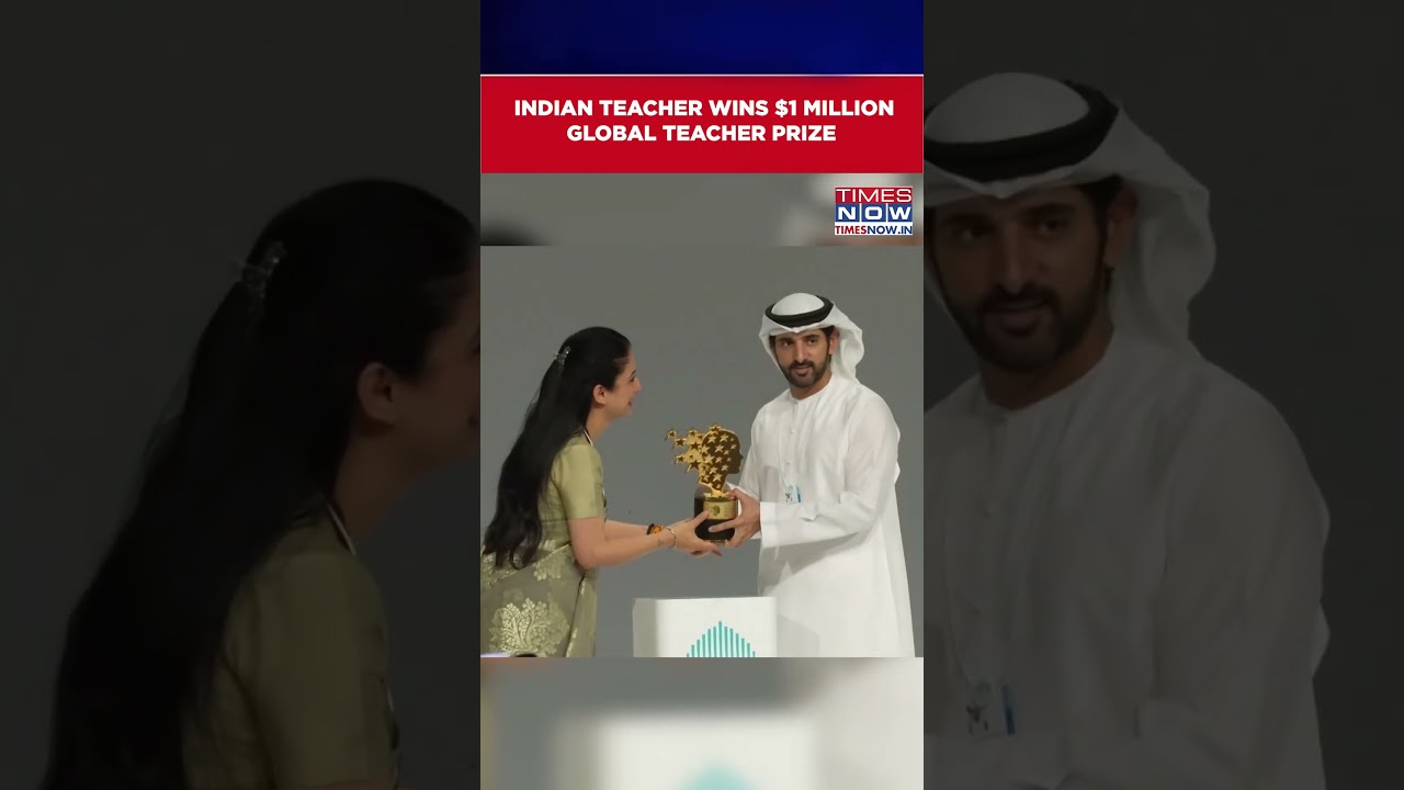 Indian Teacher Wins One Million Dollar Global Teacher Prize #shortsTeacher