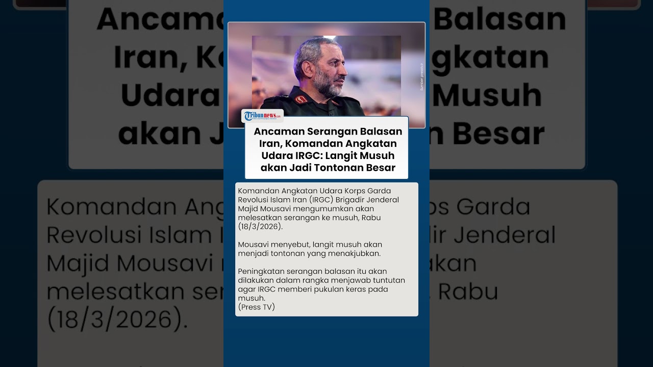 Sinyal Serangan IRGC, Komandan Angkatan Udara Sebut Langit Musuh akan Jadi Tontonan Menakjubkan