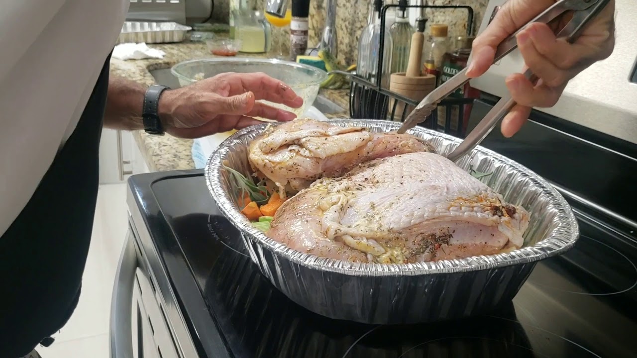 Pechuga de Pavo con jugo de naranja al horno