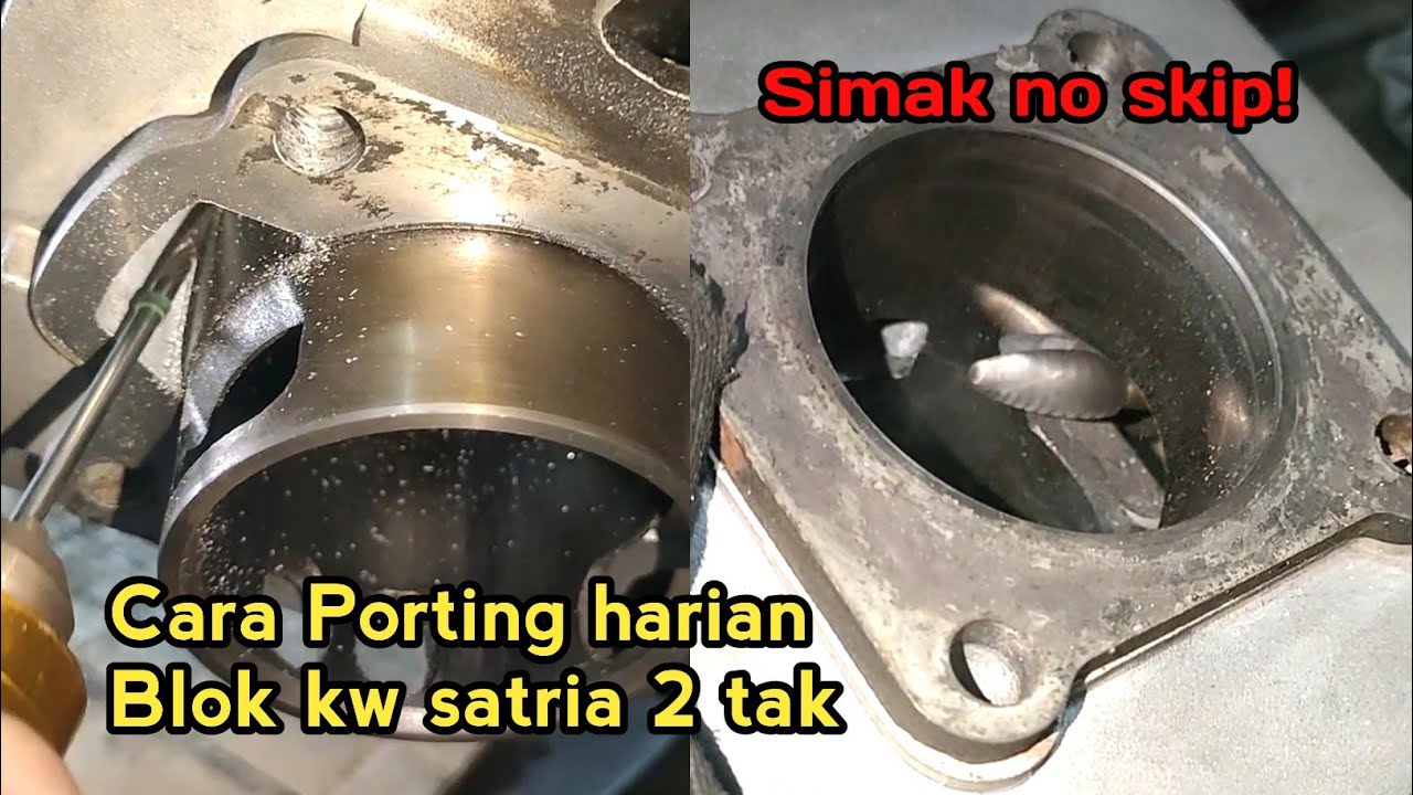 cara porting blok kw satria 2 tak harian 