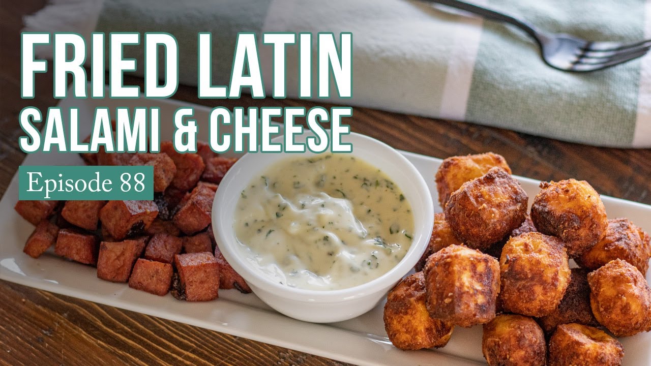 Fried Latin Salami and Cheese