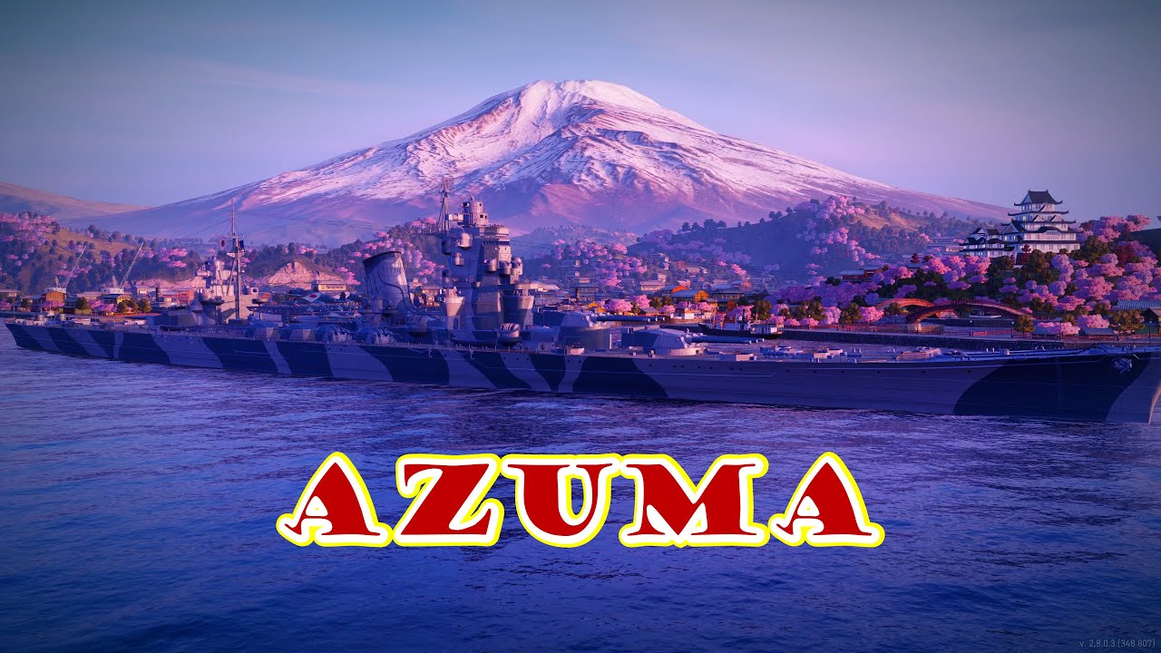 Meet The Azuma! Tier 7 Japanese Cruiser (World of Warships Legends Xbox One X) 4k