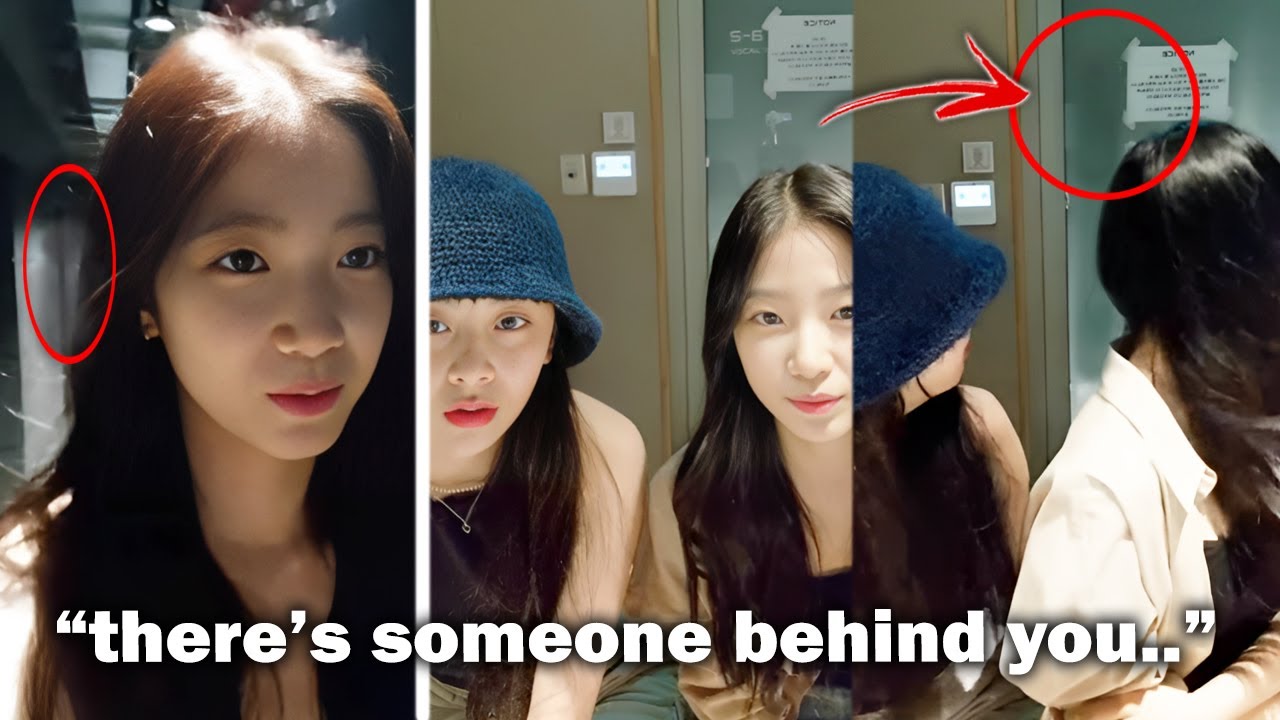 Ghost inside HYBE building caught on cam during Kazuha & Yunjin's live?