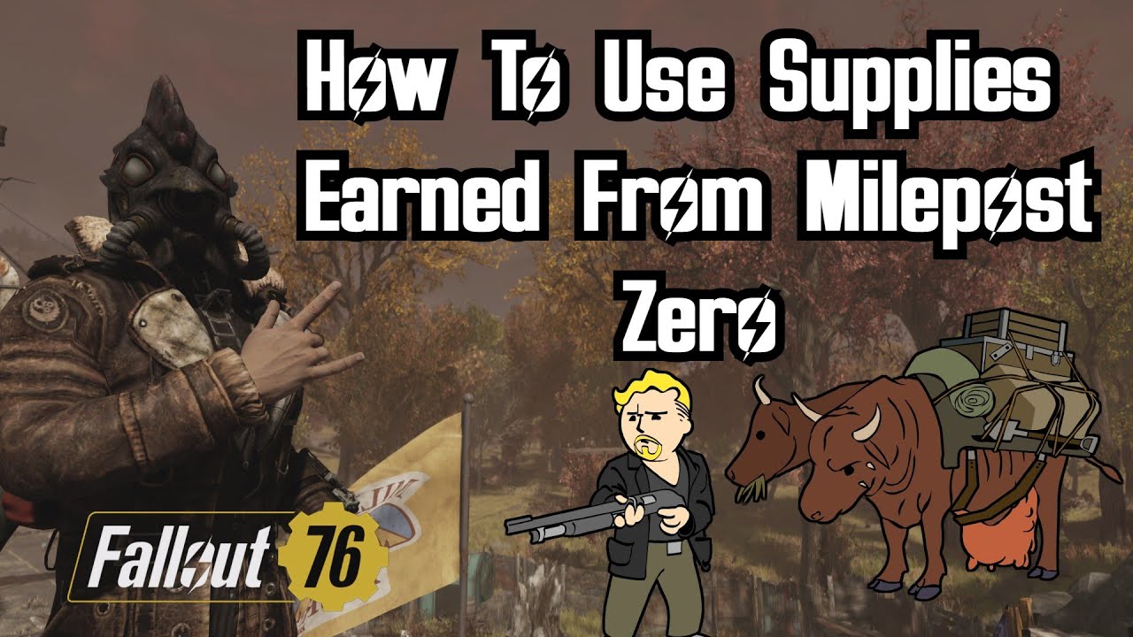 How To Earn and Use Supplies in Fallout 76: Milepost Zero