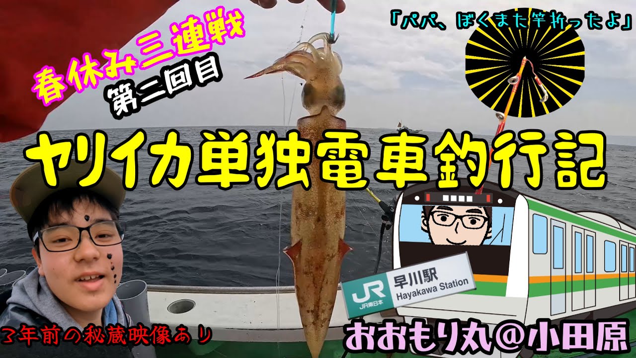 【ヤリイカ】イカ釣りは面白いけど色々厳しかったです【おおもり丸】