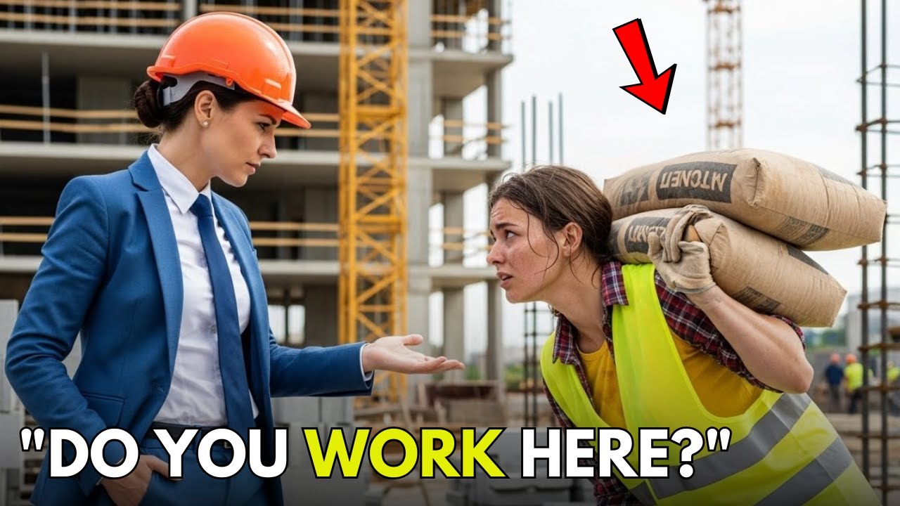 THE MILLIONAIRE CEO FREEZES... UPON SEEING HER EX WORKING AS A LABORER ON HER CONSTRUCTION SITE