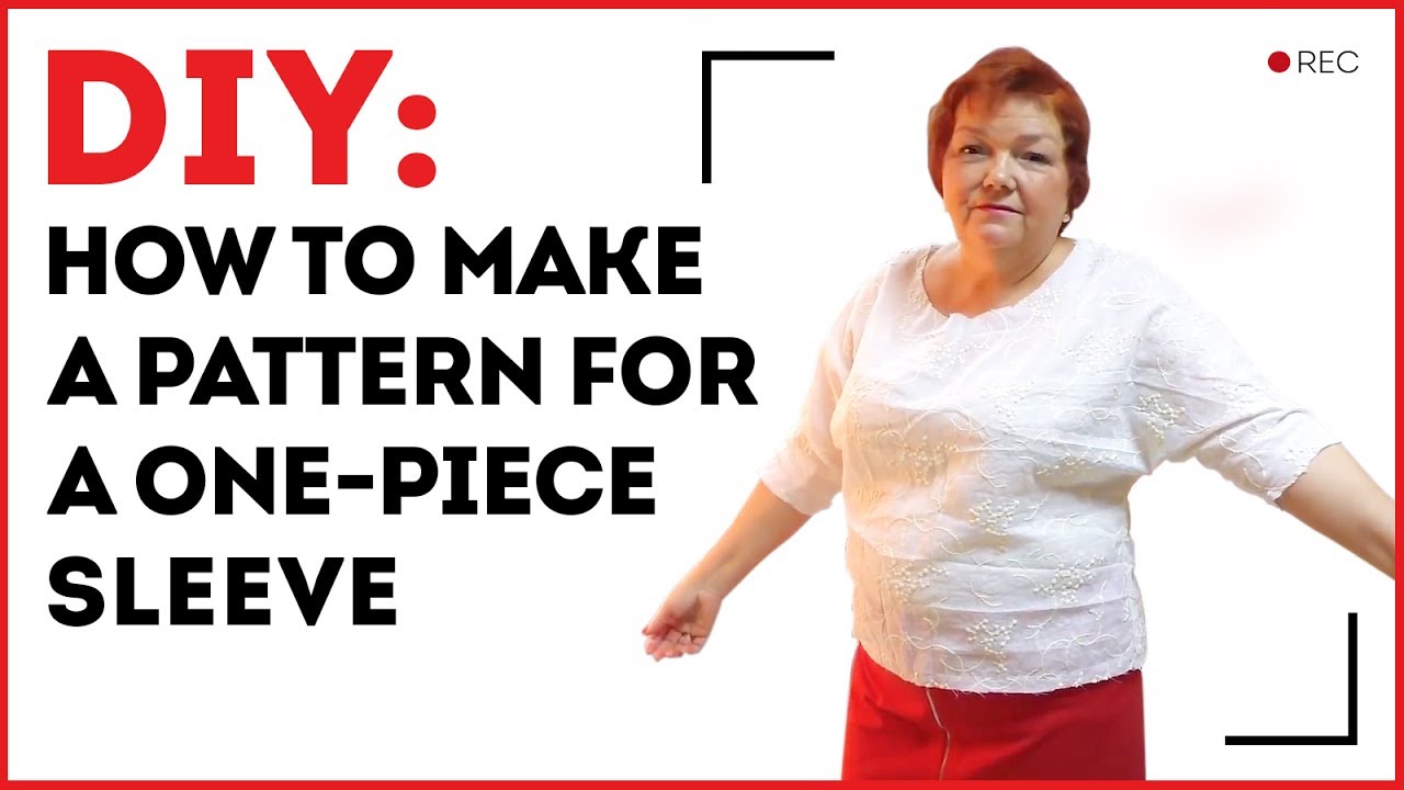 DIY: How to make a pattern for a one-piece sleeve. How to design a blouse with a dolman sleeve.