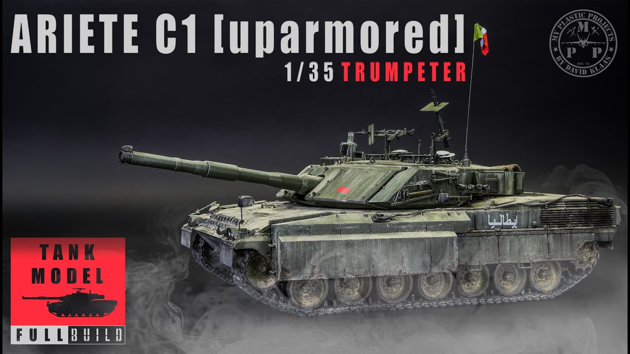 Ariete C1 [усиленный] итальянский ОБТ - 1/35 Trumpeter, полная сборка - модель танка