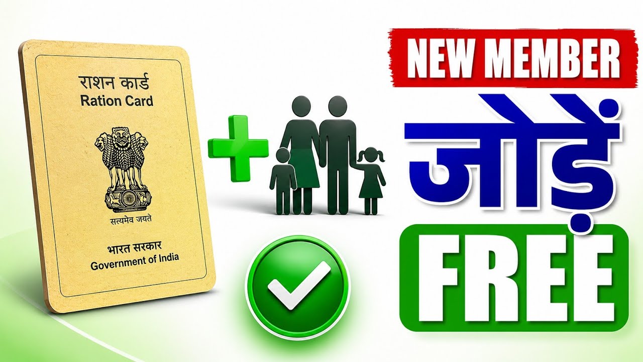 Ration Card Me Naam Kaise Jode 2026 (New Process) 🔴 | Mobile Se New Member Add Kare | MY Ration App