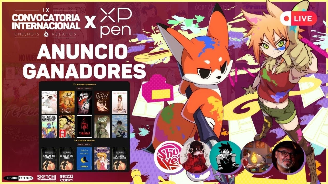 Presentaci&oacute;n de ganadores -  9.&ordf; Convocatoria Internacional de Oneshots y Relatos - !XPpen