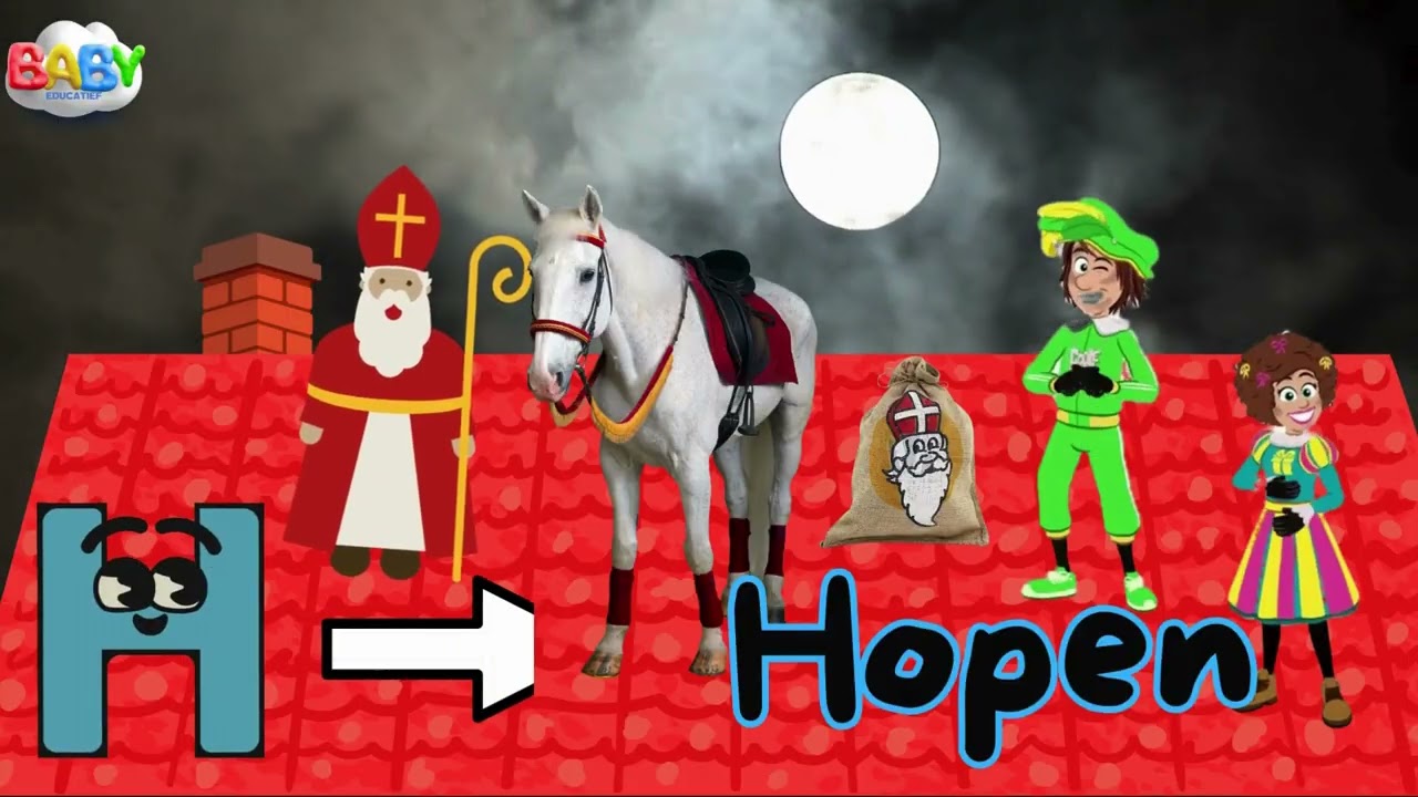 Het Sinterklaas ABC Liedje | A is voor Amerigo | Sinterklaas Liedjes voor Kinderen | Baby-Educatief