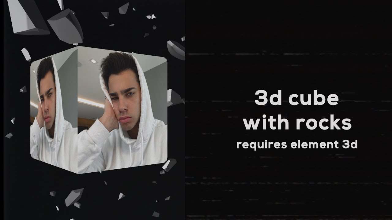 3D cube with rocks | After Effects Tutorial