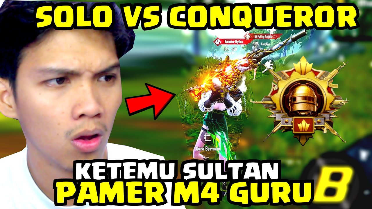 PERJUANGAN SOLO VS SQUAD LAWAN CONQUEROR SULTAN DI MAP SANHOK! DIA PAMER DI DEPAN KITA - PUBG MOBILE
