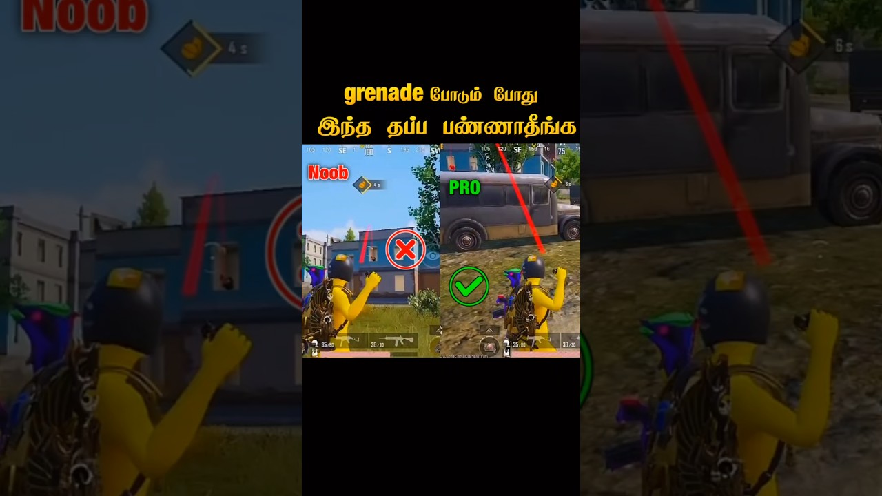 🤯 1000iq GRENADE TIPS & TRICKS🔥BGMI tips and tricks | Tamil #bgmitipsandtricks #youtubemb