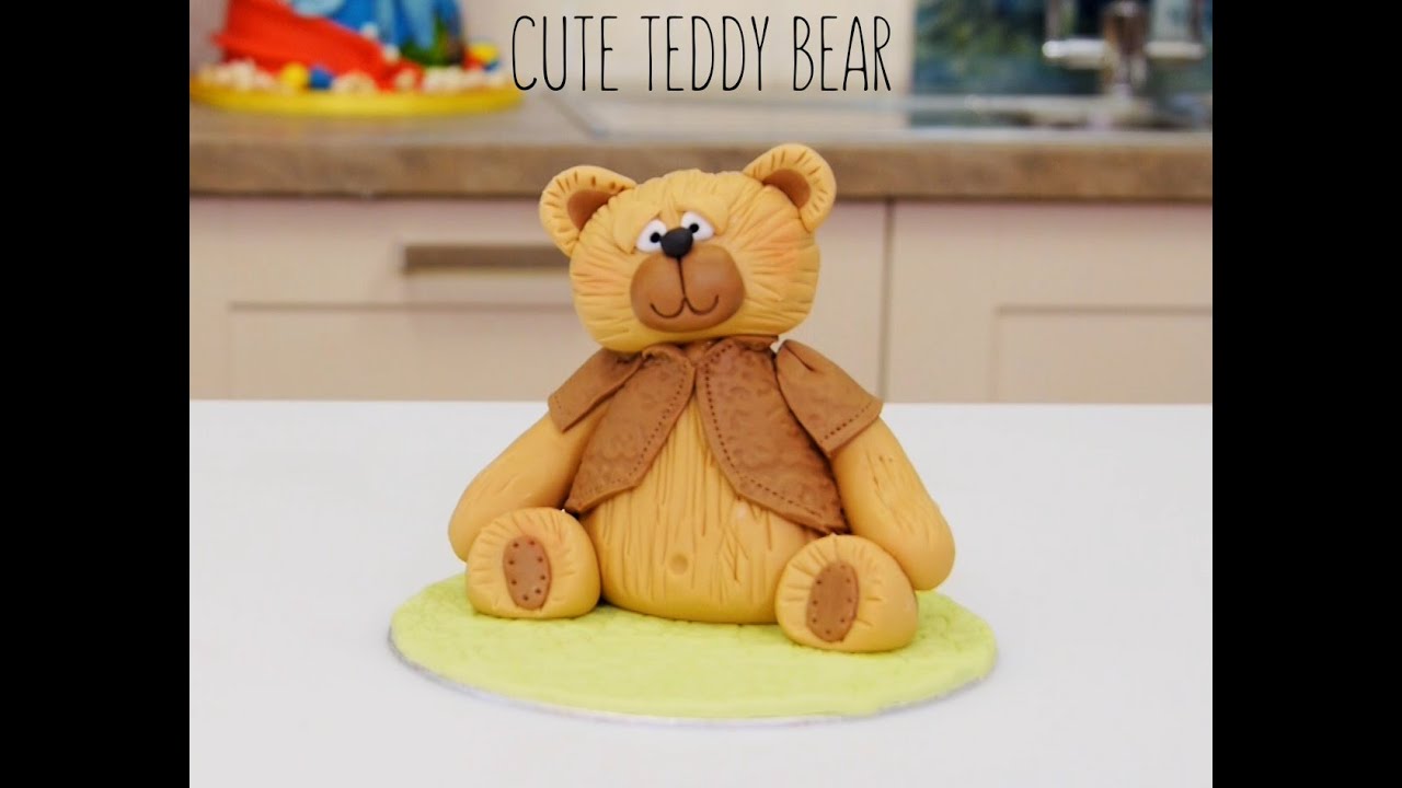 How To Make a Fondant/Icing Teddy Bear Cake Topper | Paul Bradford Sugarcraft School
