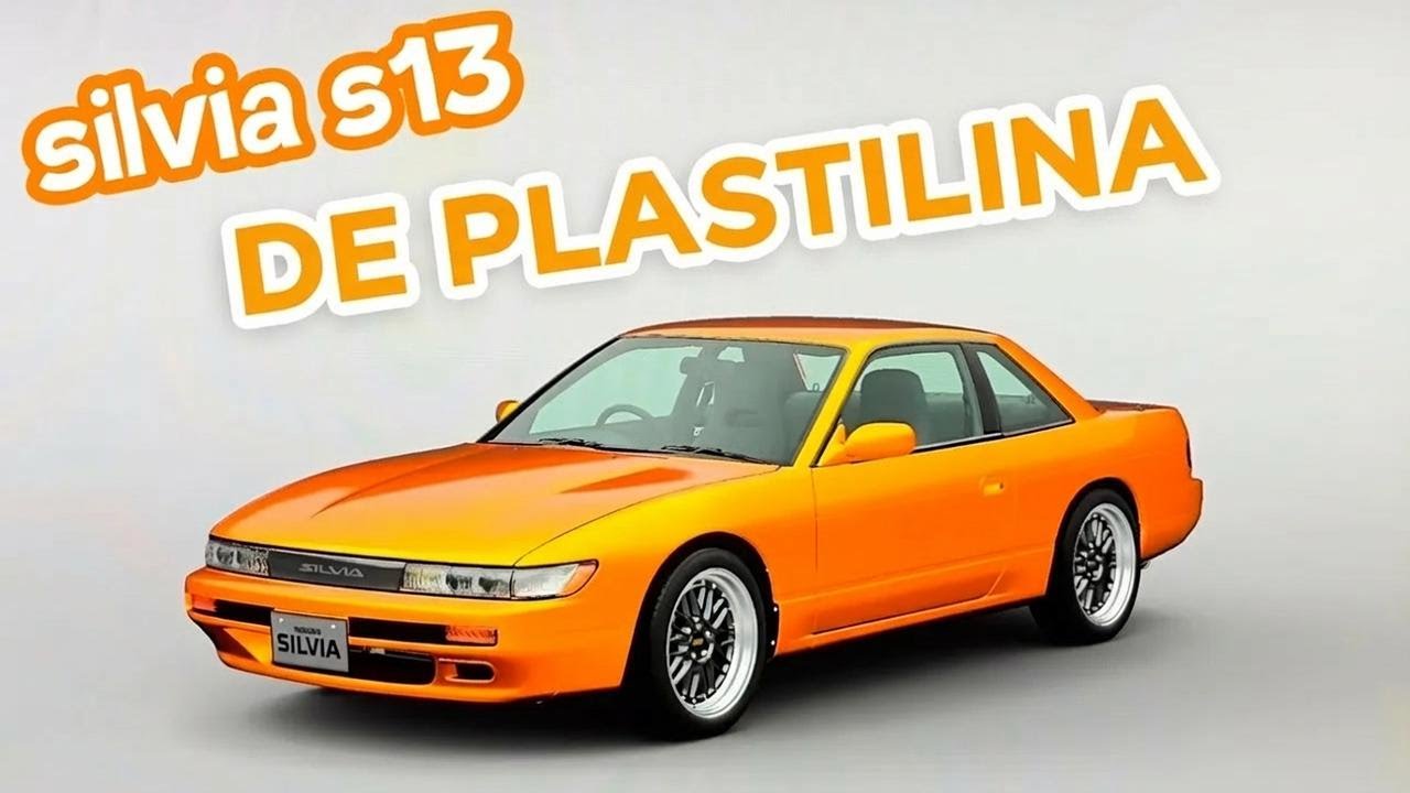 Mira cómo hice un Nissan Silvia S13 de plastilina