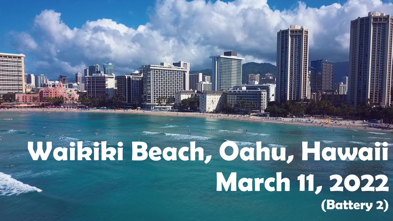 Drone Flight: Waikiki Beach, HI (Battery 2)