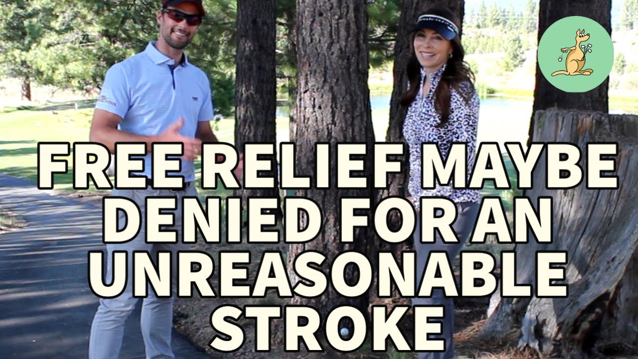 Relief Denied when there is Interference with an Immovable Obstruction - Golf Rules