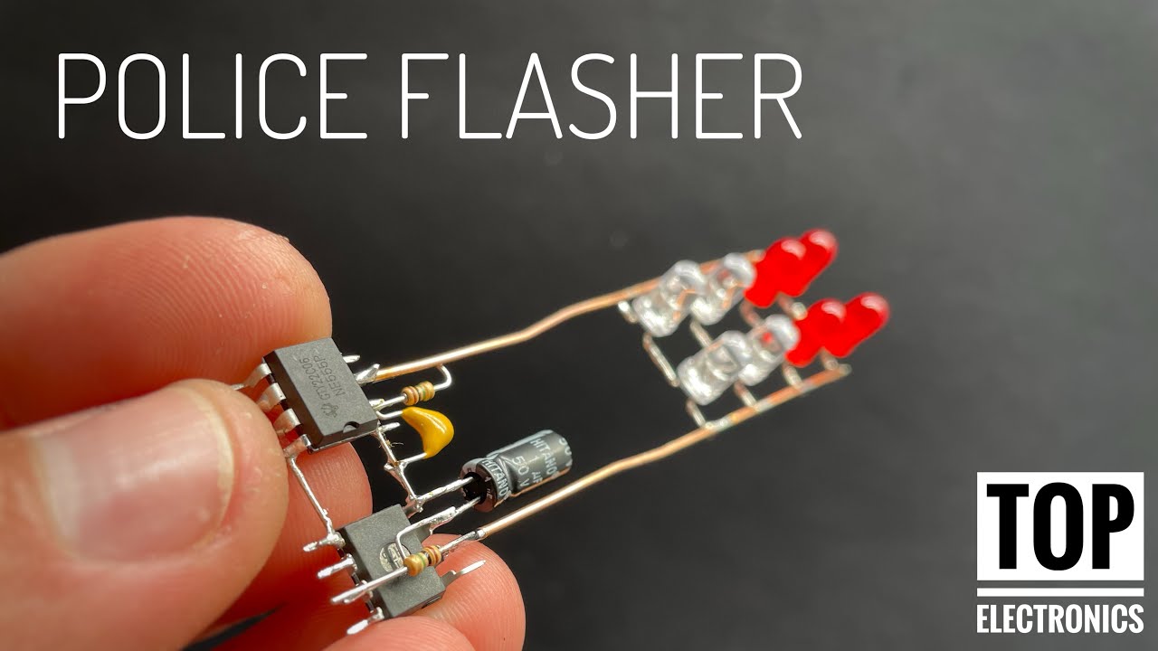 [LED]Police flasher. DIY police flasher using NE555 at home