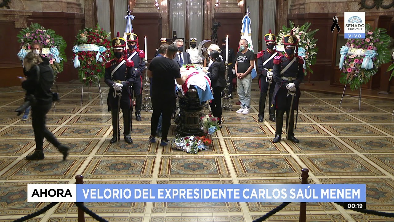 VELORIO EXPRESIDENTE CARLOS SAÚL MENEM 14-02-21