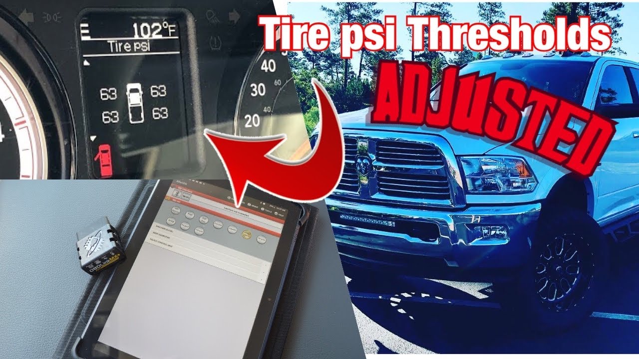 RAM tire pressure threshold adjustment with ALFAOBD!