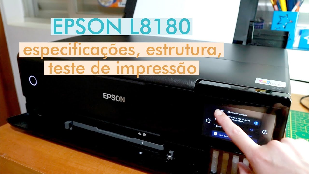 MELHOR IMPRESSORA de todas: Epson L8180 - especificações, estrutura e testes de impressão