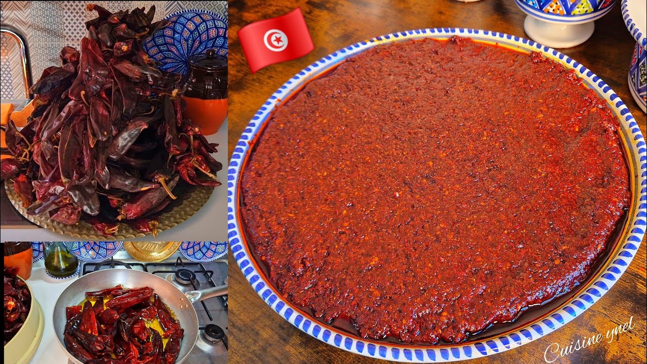 الهريسة العربي التونسية 🇹🇳 سر البنة الكل ماكلتكم تولي تتشم من اول النهج Harissa tunisienne 