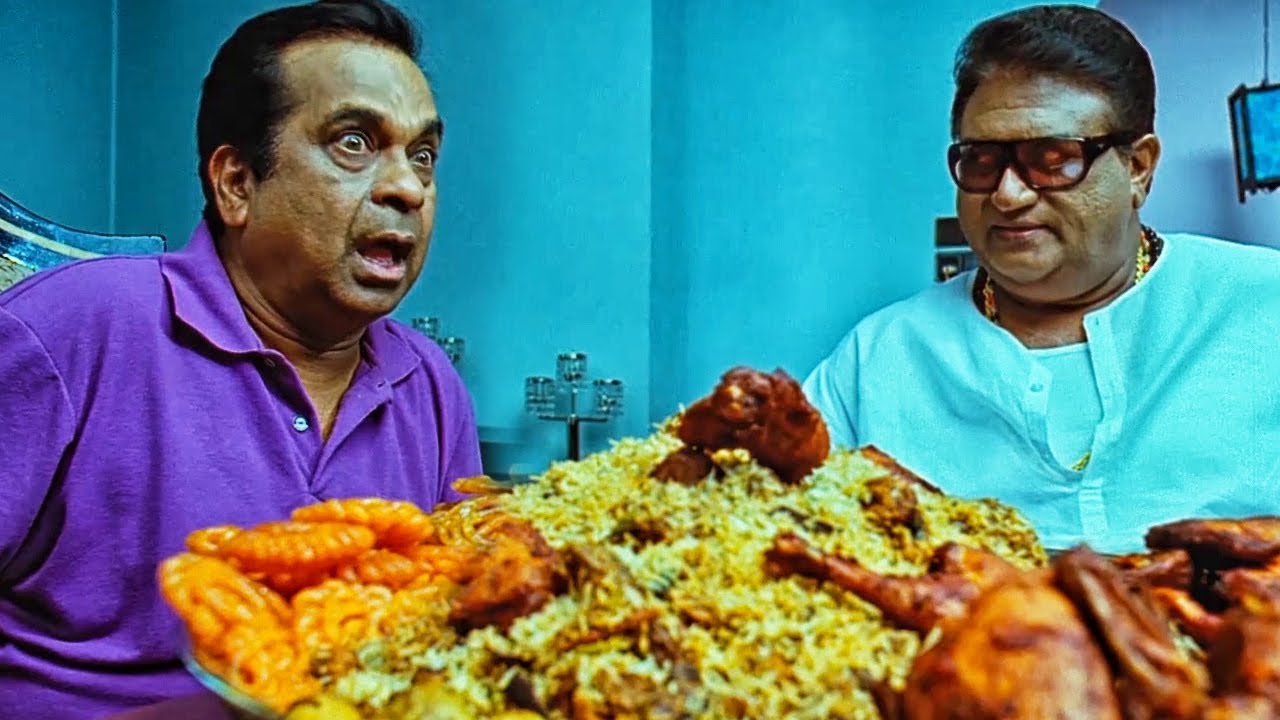 इतना सारा खाना देकर Brahmanandam का सर चकरा जाता है | Double Attack फिल्म का मजेदार Comedy सीन