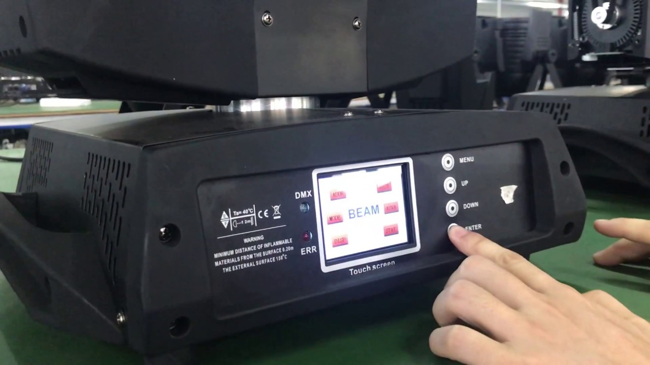 How to adjust upgraded beam 230 moving head light the movement speed
