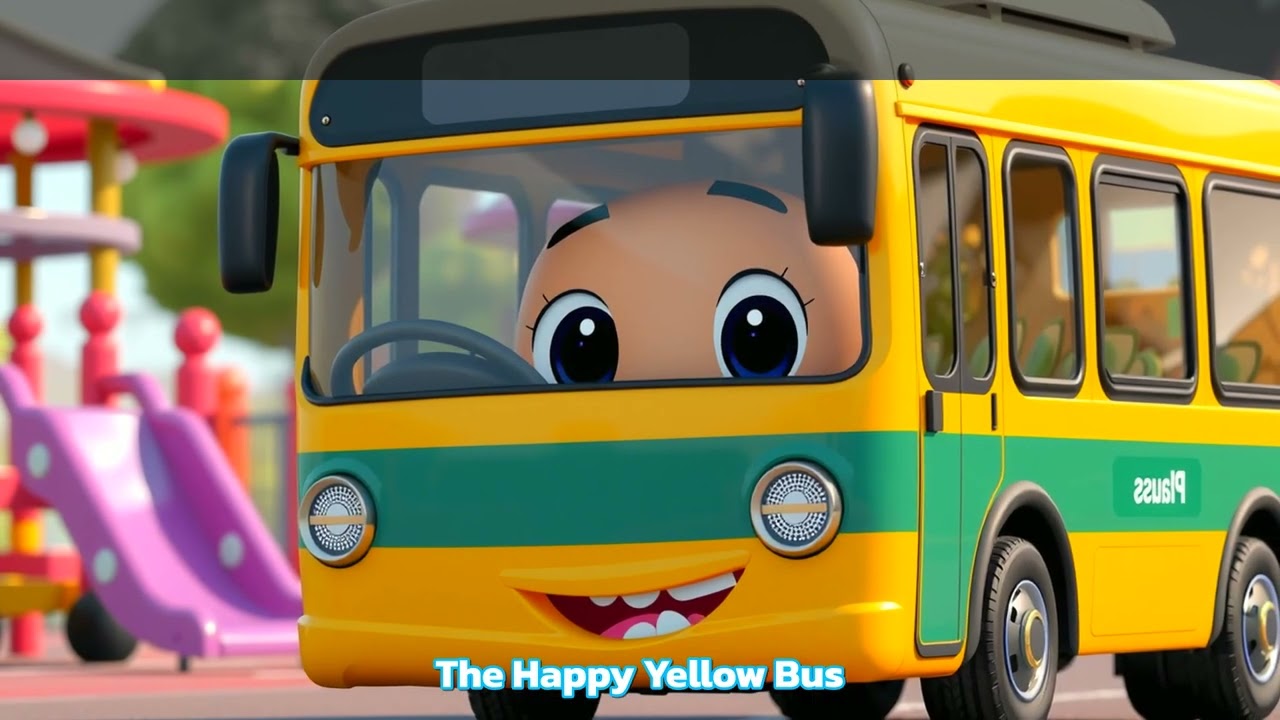 The Happy Yellow Bus | Kids Learning Song 🎵