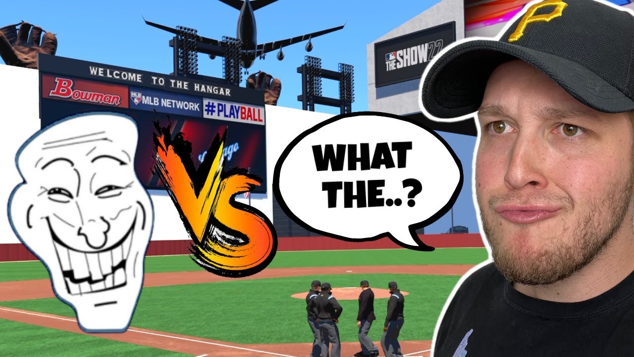 my opponent had a WEIRD CREATED STADIUM and we played a CLOSE GAME.. MLB The Show 22