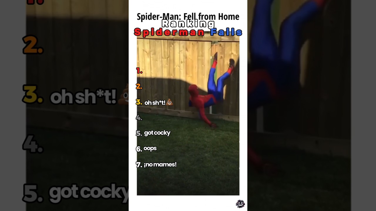 Ranking Spiderman Flip Fails