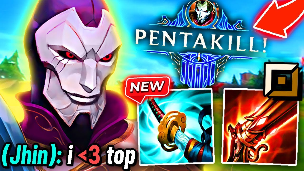 New TOP JHIN is too POWERFUL (INSANE PENTAKILL)