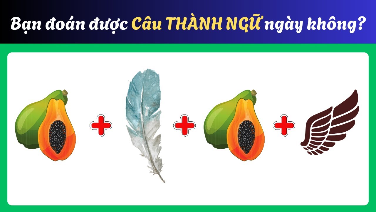 17 Câu Thành Ngữ Việt Nam – Bạn Đoán Được Bao Nhiêu Qua Hình Ảnh?