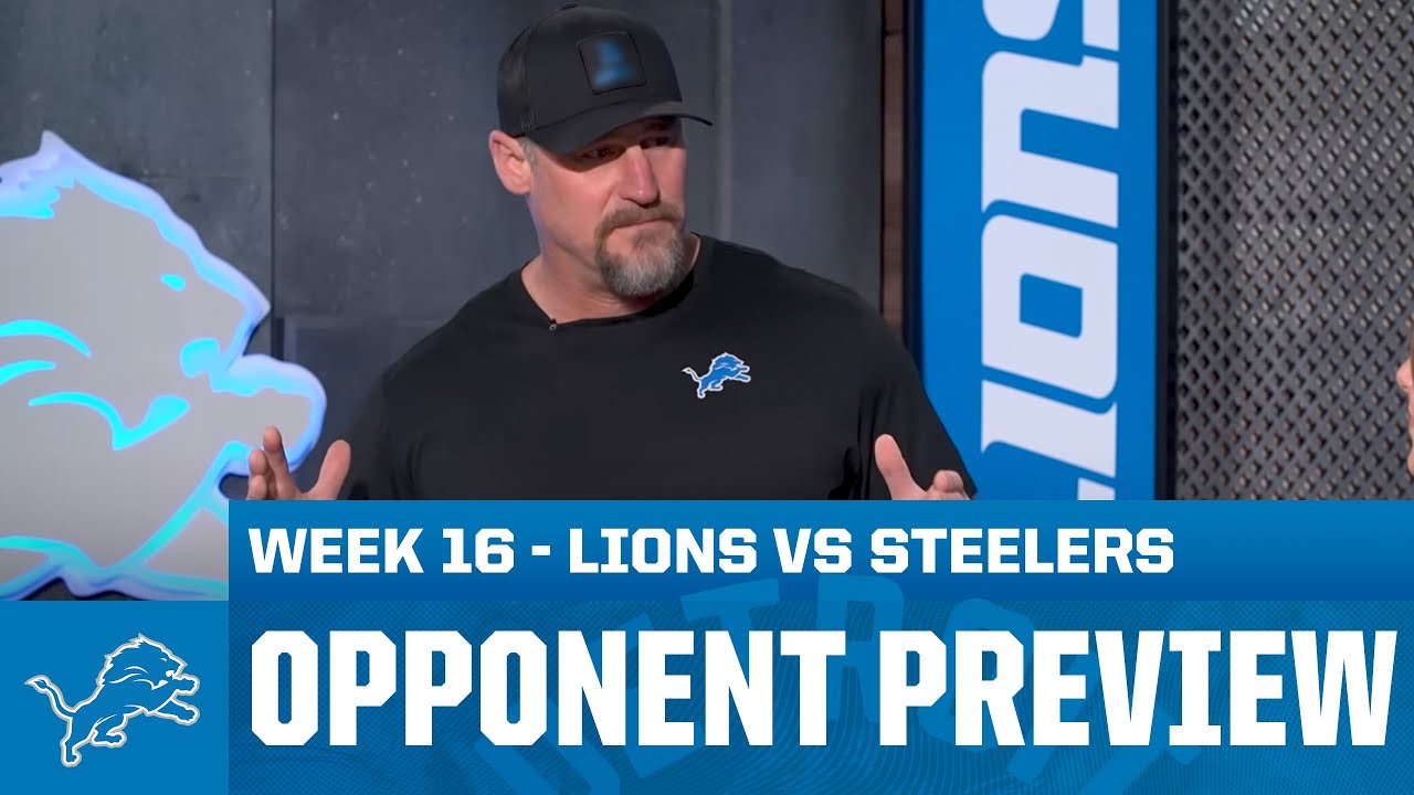 Dan Campbell previews Lions vs Steelers | 2025 Week 16 Opponent Preview