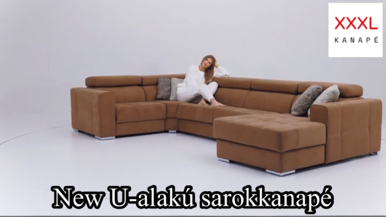 New U-alakú ágyazható relax sarokkanapé ágyneműtartóval