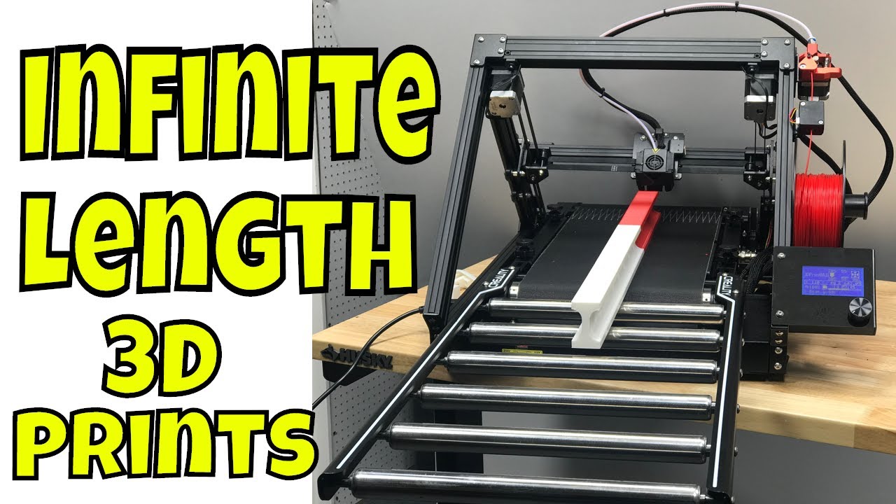 Infinite Length 3D Prints on Creality CR-30 - Naomi Wu's Printmill