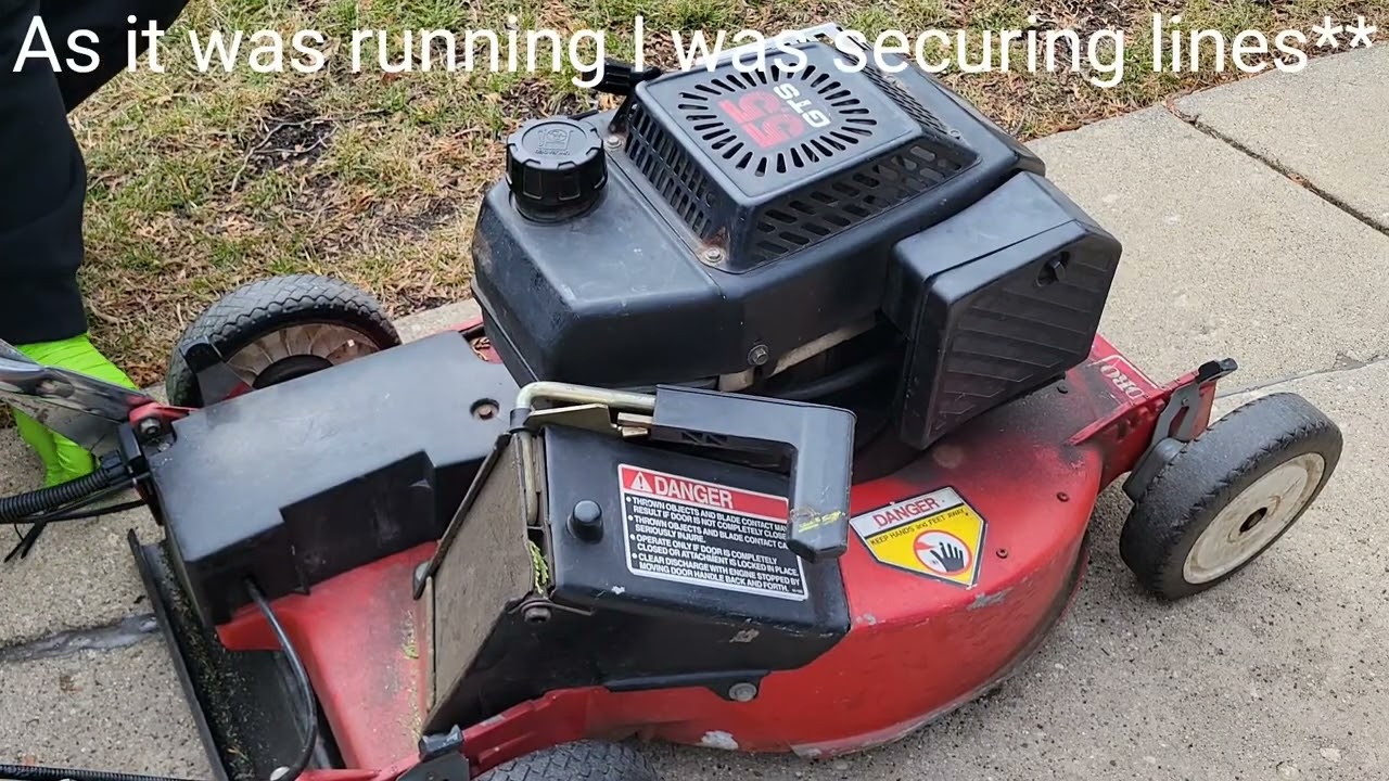 Free Toro 5.5hp Self-Propelled Mower From the Curb! Extended Run & Function Check