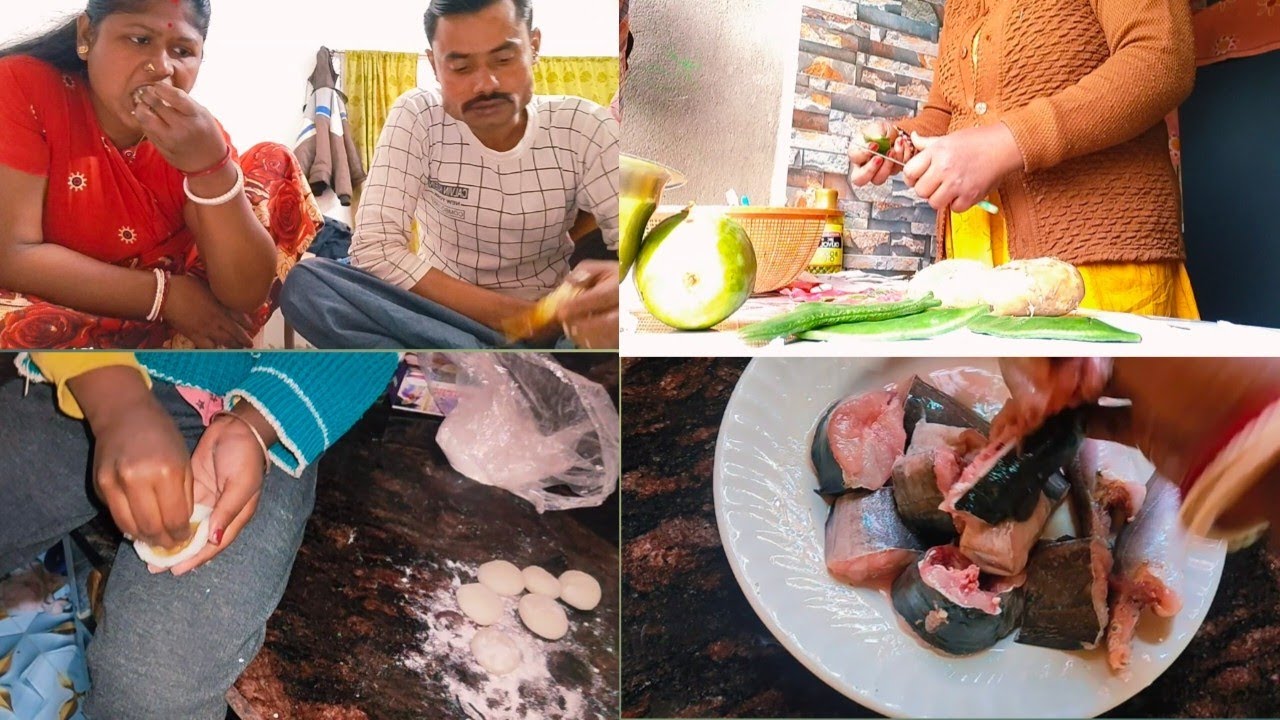 আজ পৌষ সংক্রান্তিতে বানালাম দুধপুলি তাও আবার আমার ছোট মেয়ের সাহায্য নিয়ে