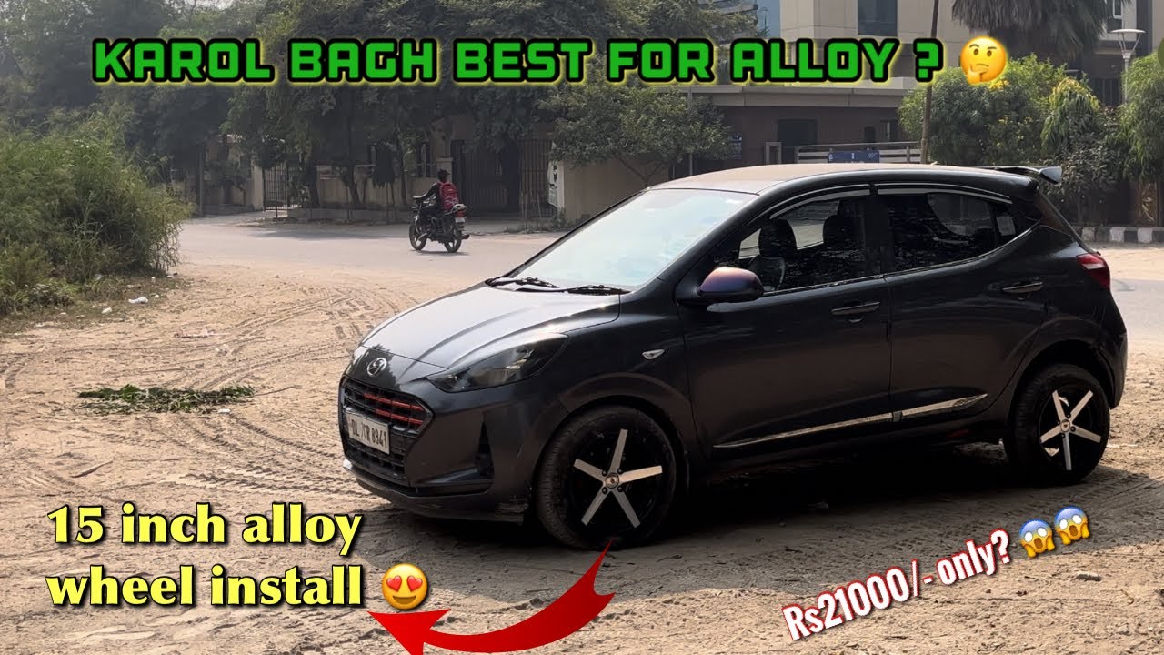 Grand i10 nios alloy wheel install finally 🔥🔥 | | Car modifications | | tyre upgrade . #grandi10nios