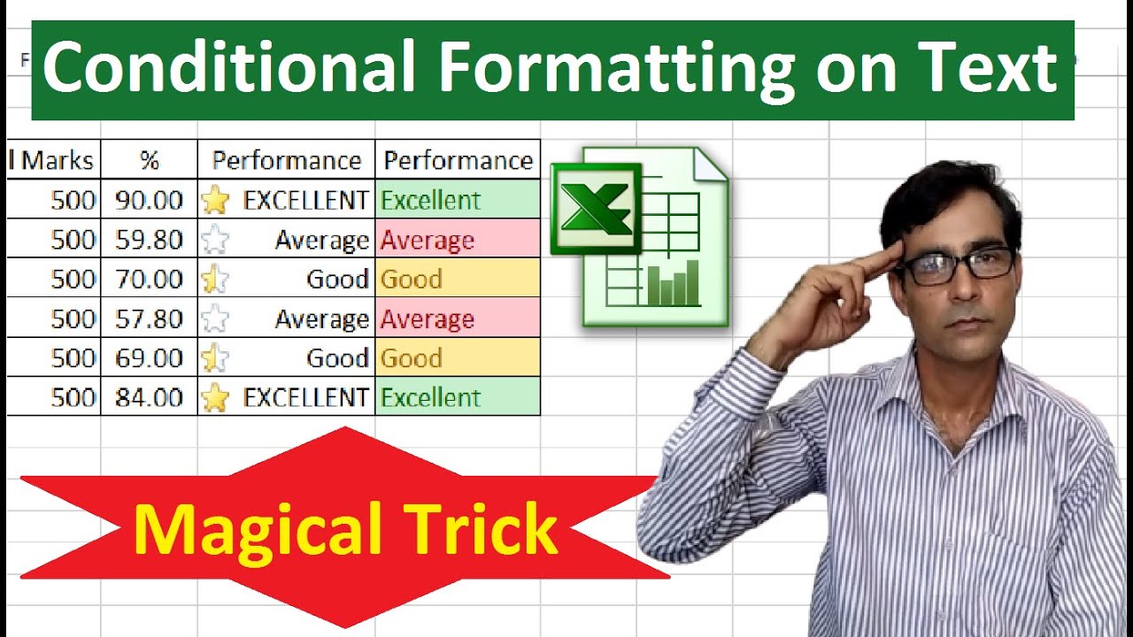 Smart Conditional Formatting in excel | Conditional formatting on text | Advanced Excel smart trick