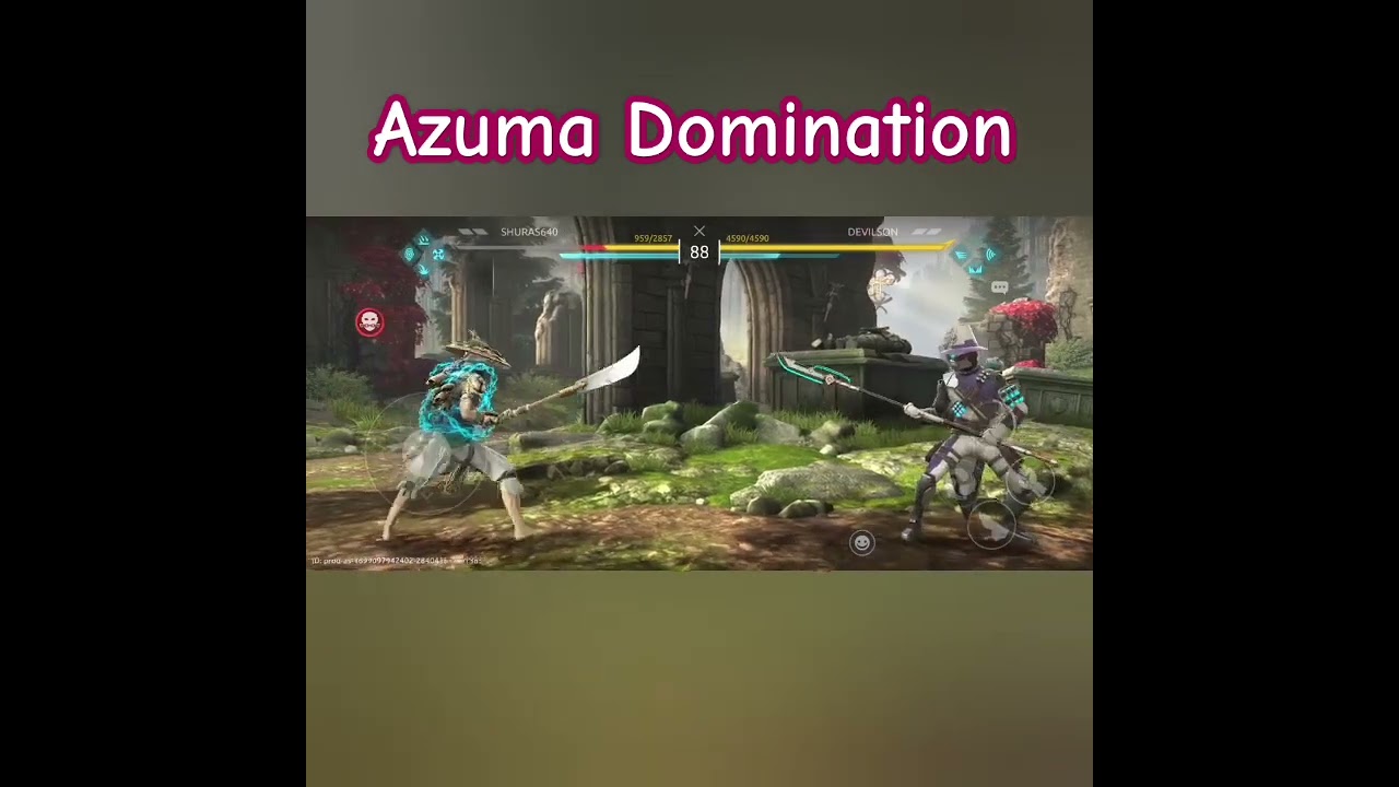 How To Defeat Shang With Azuma | Shadow Fight 4 Arena|| #shadowfightarena #shorts #ytshorts
