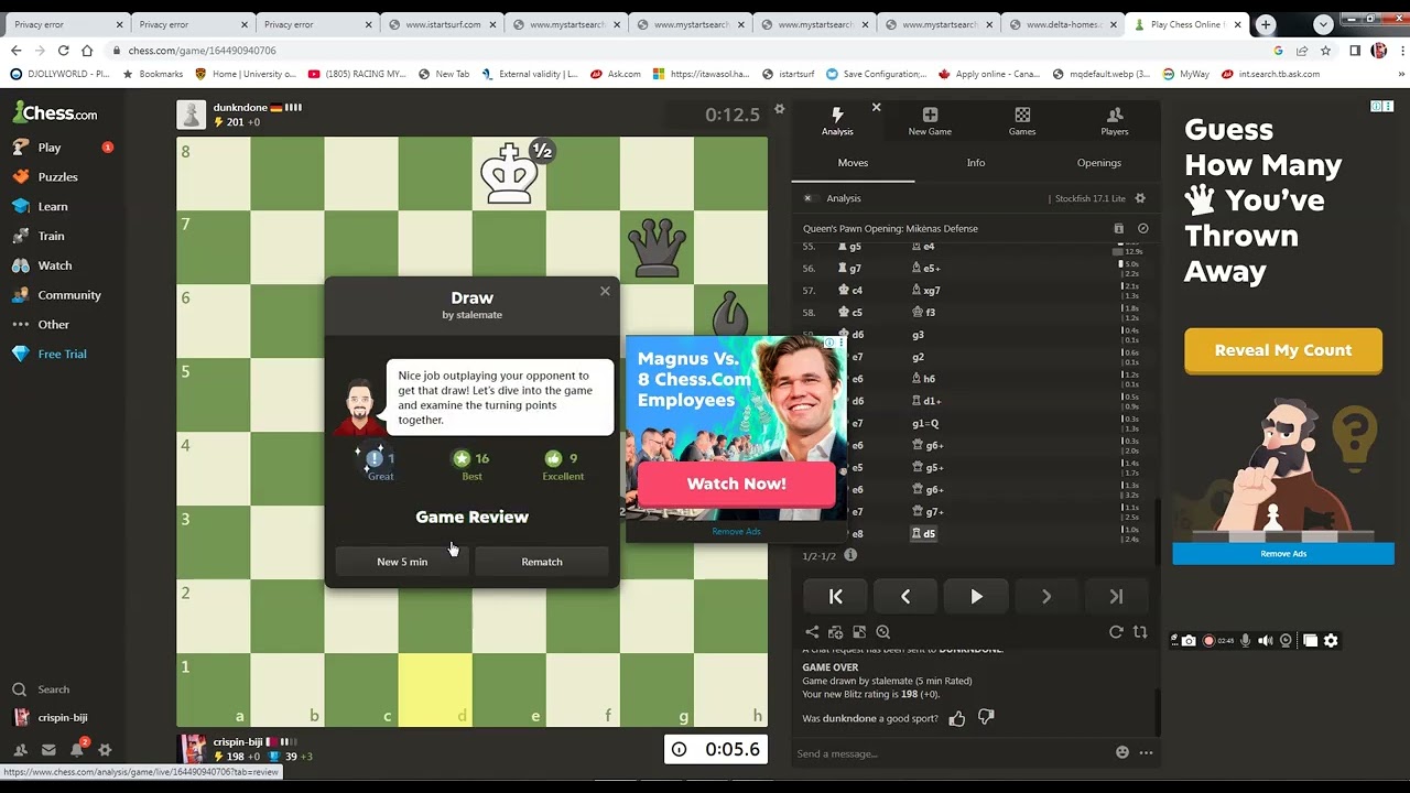 part 2 of chess i lose