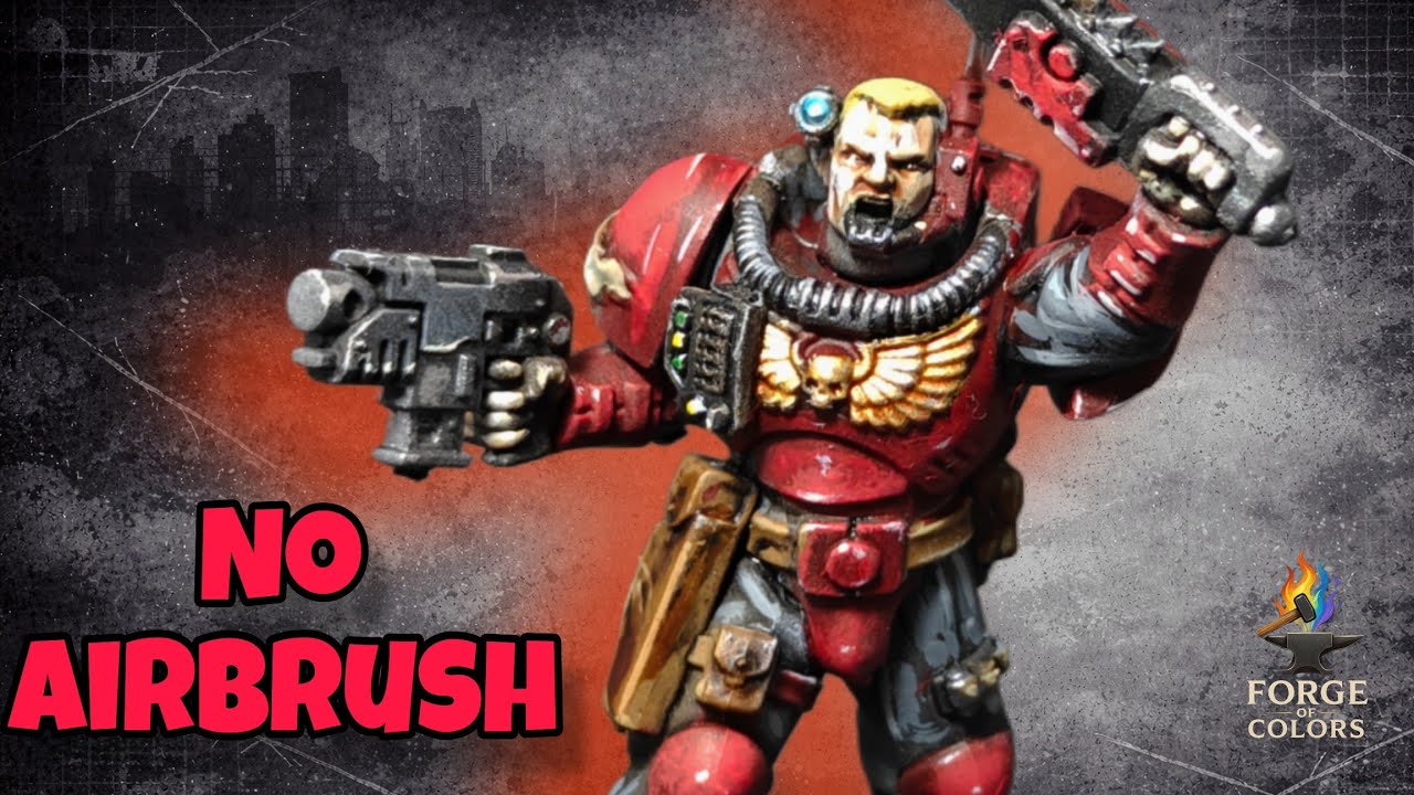 How to Paint a Blood Angels Scout Sergeant - kill team (Red amor tutorial)