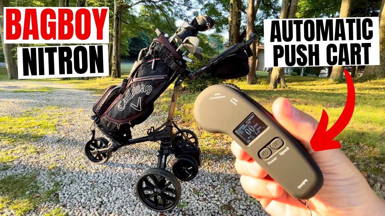 How to Turn BagBoy into an Automatic Golf Push Cart | Caddie Wheel Review