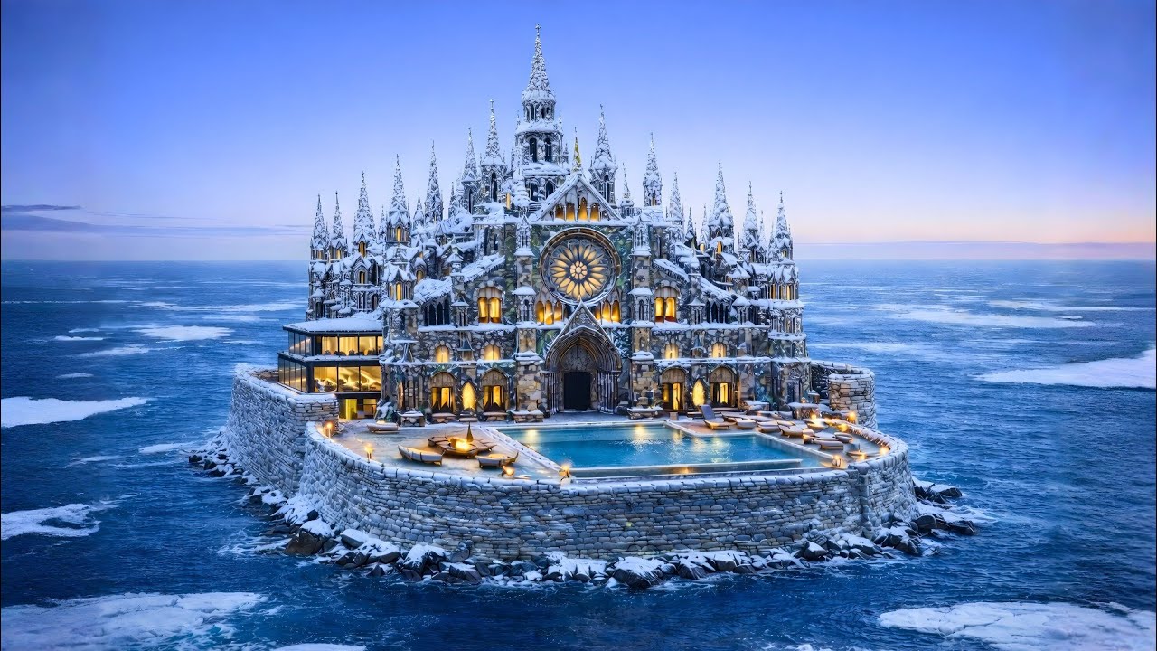I Turned an Abandoned Sea Castle into Luxury Modern House (ASMR)