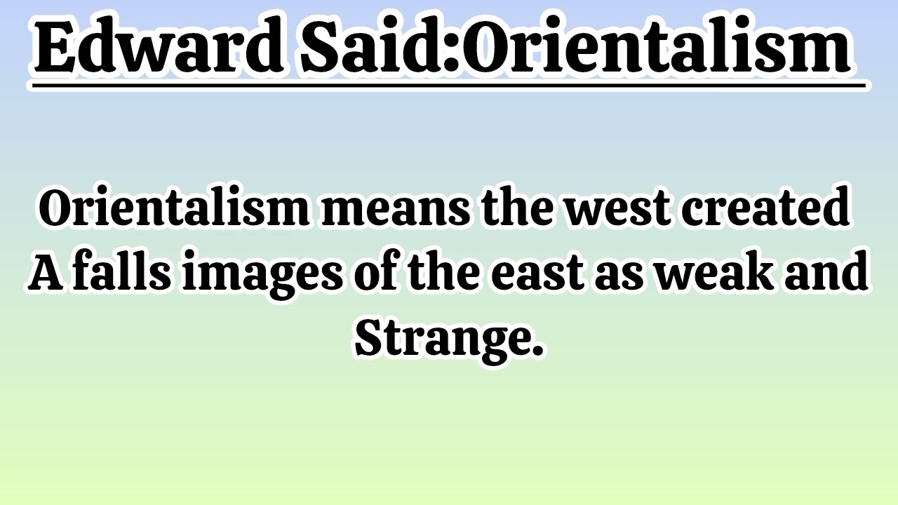 What is Post Colonial Theory | Orientalism , Identity Crisis | Post Colonial Theory 