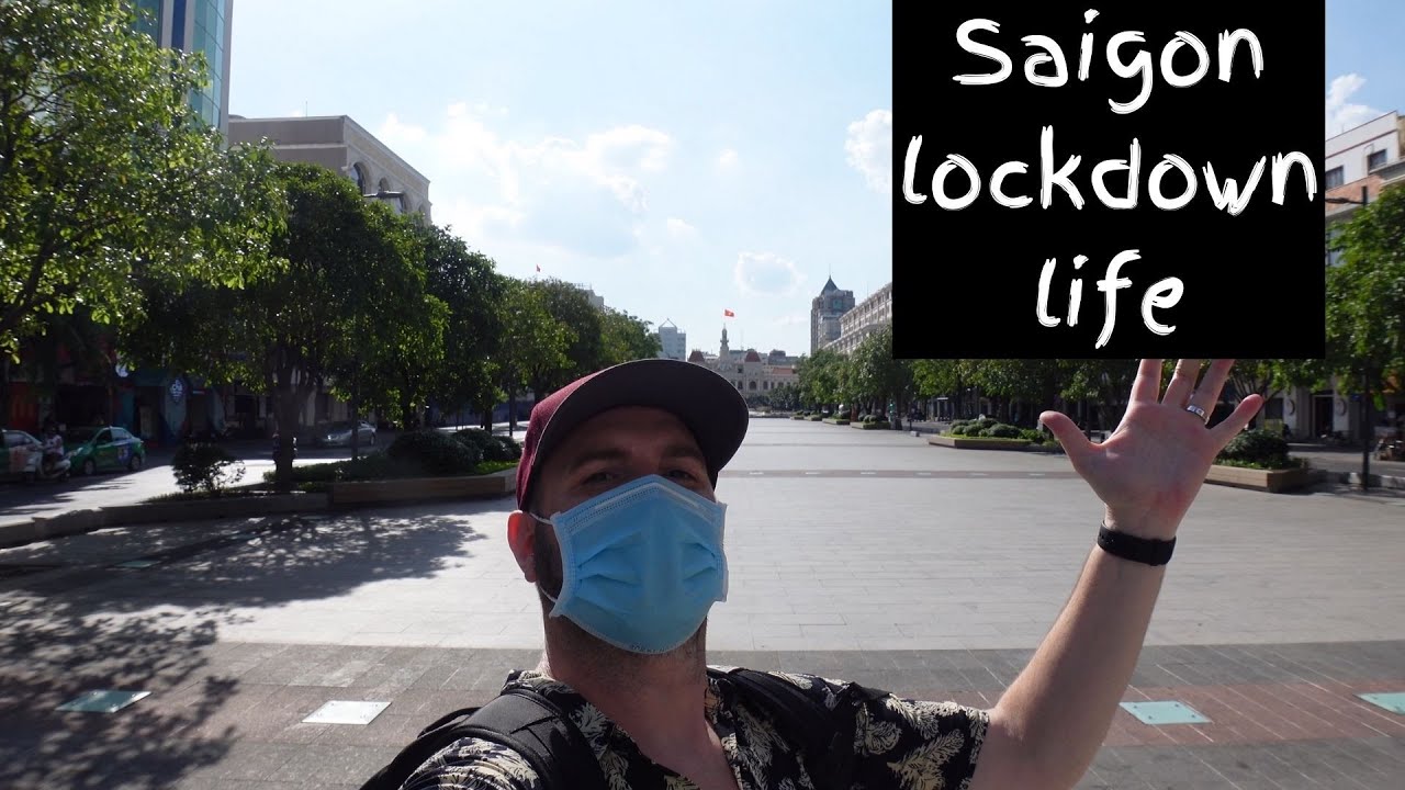 A city in lock-down Saigon Vietnam 🇻🇳   [4K]