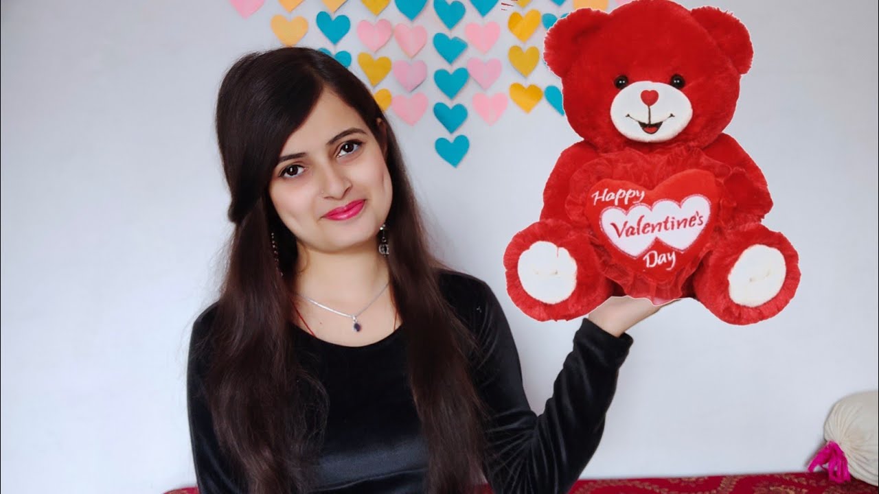 Soft Toy Making.....how to make Teddy Bear at Home /Valentine's Day Special Red Teddy Bear